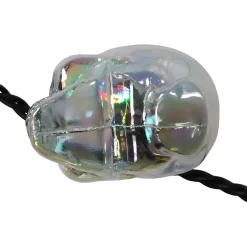 LED Glitter Skull Light Set<Kurt Adler New