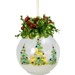 LED Hand Blown Glass Christmas Tree Ornament - The Christmas Loft< Clearance