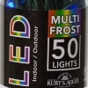 50 LED 5MM Multi-Color Frost Lights Green Wire   | The Christmas Loft<Kurt Adler New