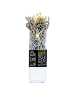 50 LED 5MM Warm White LED White Wire   | The Christmas Loft<Kurt Adler Best