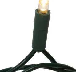 50 LED 5MM Warm White Twinkle Lights Green Wire   | The Christmas Loft<Kurt Adler Clearance