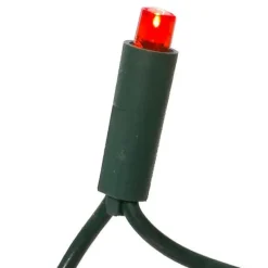 50 LED 5MM Wide Angle Red Lights Green Wire   | The Christmas Loft<Kurt Adler Fashion