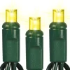 50 LED 5MM Wide Angle Yellow Lights Green Wire | The Christmas Loft< Online
