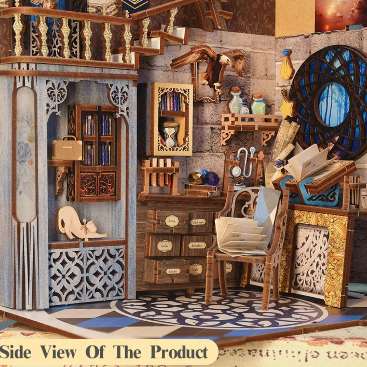 LED Nebula Common Room Book Nook Miniature Kit< Online