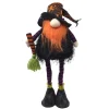 LED Standing Gnome With Orange Beard and Broom | The Christmas Loft< Online