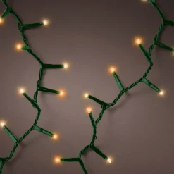 LED String Lights - 1000 Mixed Warm White & Classic Warm Bulbs on Green Wire, 74 ft<Lumineo Outlet