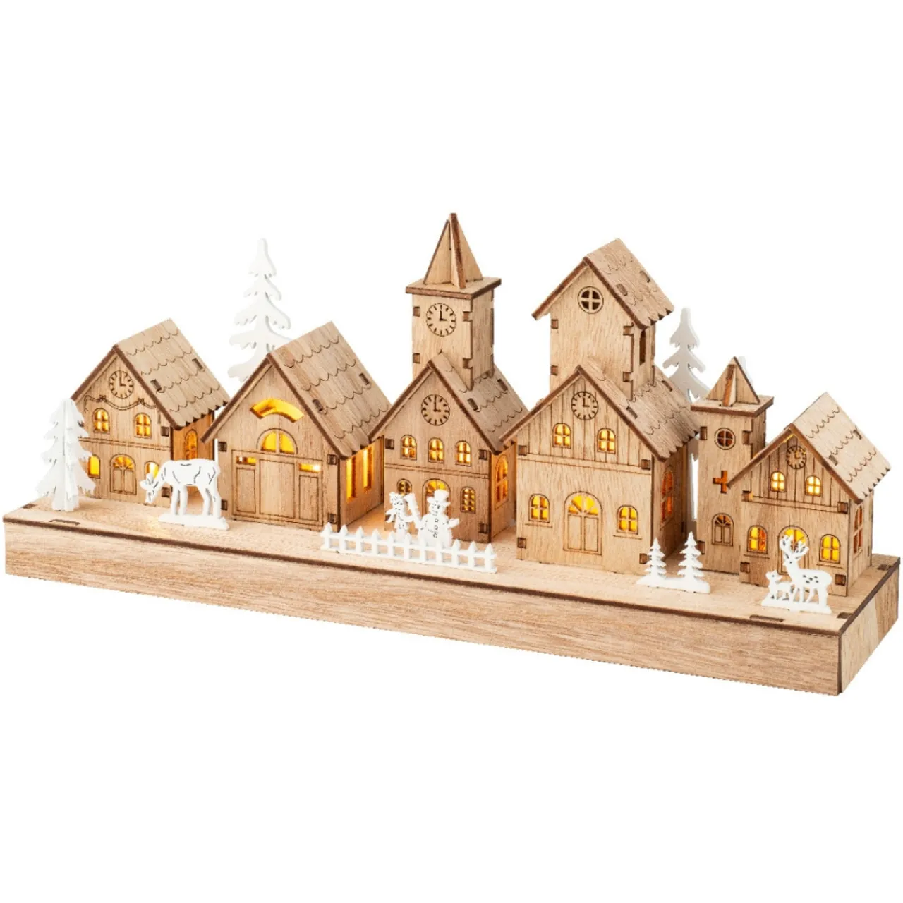 LED Wood Village Center Scene<Lumineo Hot