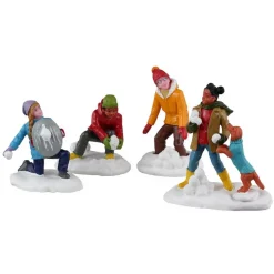 - Snowball Battles Set Of 4 - The Christmas Loft<Lemax New
