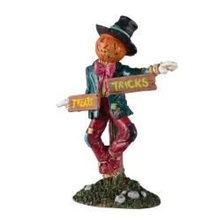 - Spooky Town - Scarecrow Signpost<Lemax Best