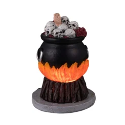 - Spooky Town - Skull Stew Cauldron<Lemax Discount