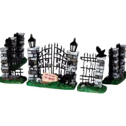 Spooky Iron Gate Fence 34606<Lemax New