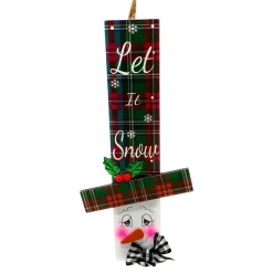 Let It Snow Snowman Head Ornament< Online