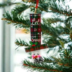 Let It Snow Snowman Head Ornament< Online