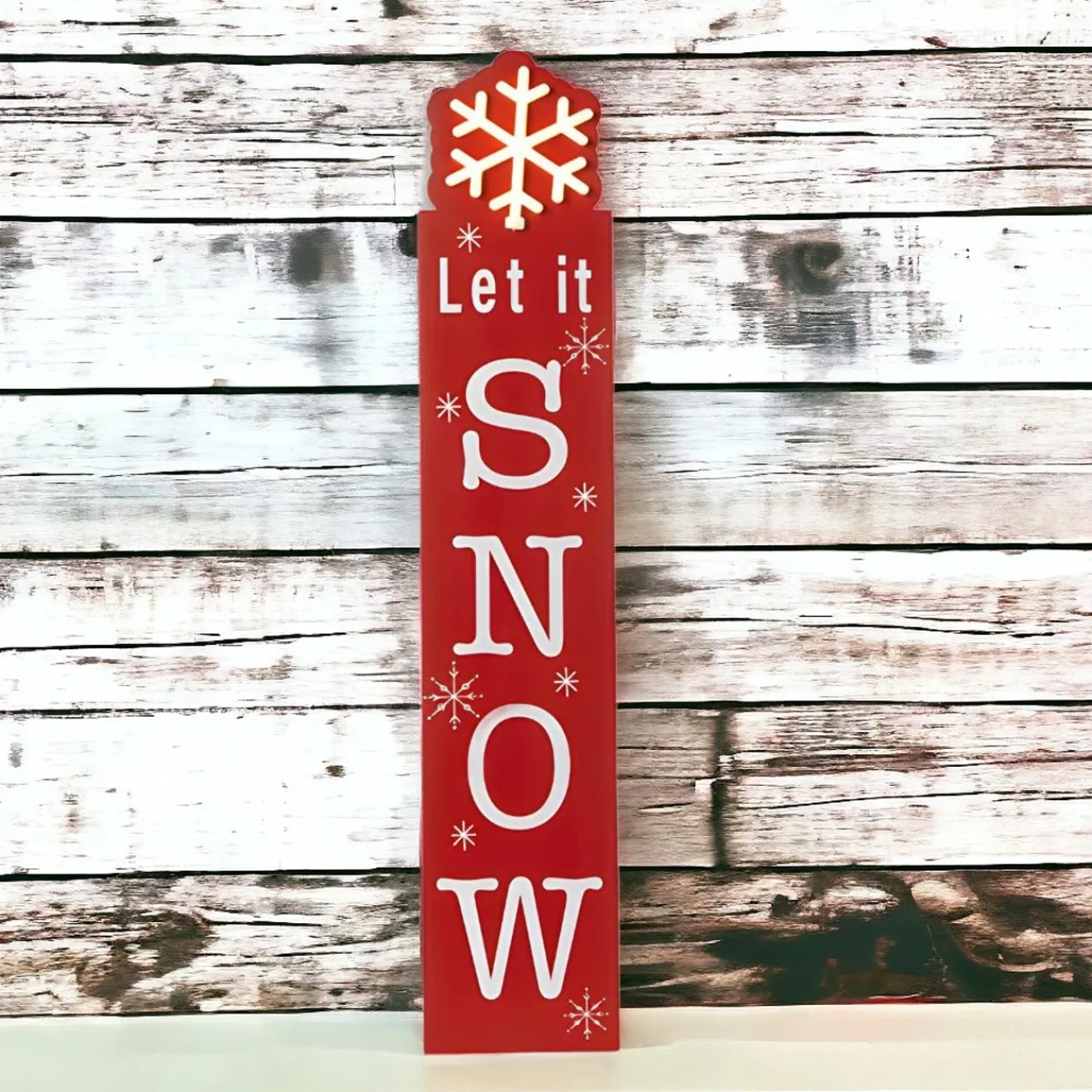 Let It Snow Wooden Porch Sign< Online