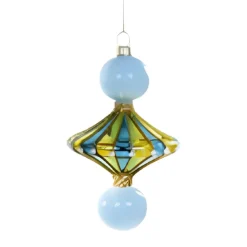 Light Blue Merry & Bright Spindle Ornament<Cody Foster & Co. Outlet