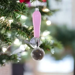 Light Pink Ice Cream Scoop Glass Ornament<Cody Foster & Co. Outlet