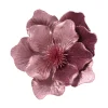Light Purple Velvet Magnolia Clip< New