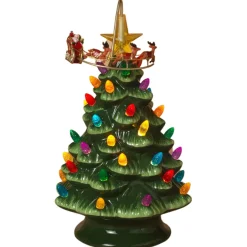 Light Up Christmas Tree w/Rotating Santa< Fashion