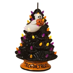 Light Up Halloween Tree with Ghost< Outlet