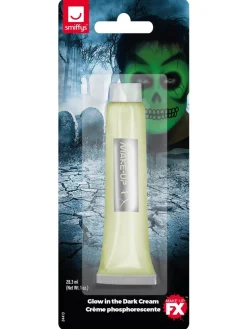 Light up the dark Halloween night with the Glow In The Dark Cream by Smiffys< Best