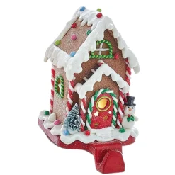Lighted Candy Gingerbread House Stocking Holder<Kurt Adler Hot