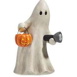Lighted Ghost with Flashlight Figurine< Sale