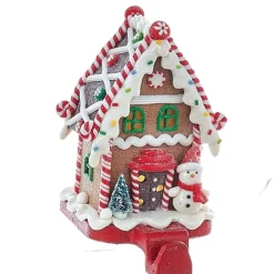 Lighted Gingerbread House Stocking Holder<Kurt Adler Clearance