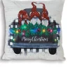 Light-Up Pillow With Black Truck Image< Discount