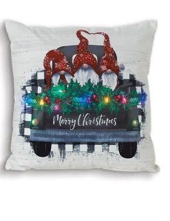 Light-Up Pillow With Black Truck Image< Discount