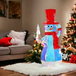 Lit Prism Snowman<Department 56 Discount