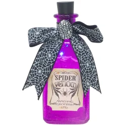 Lit Spider Venom Potion Bottle Halloween Decor< Fashion