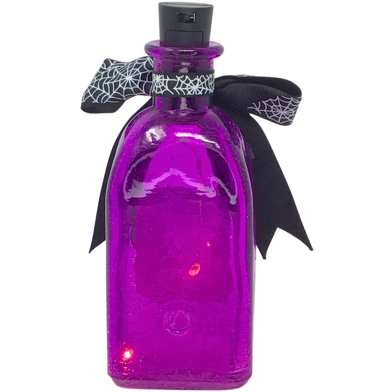 Lit Spider Venom Potion Bottle Halloween Decor< Fashion