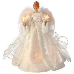 10 Lite White Silver Angel Tree Topper< Online