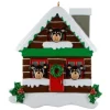 Log Cabin Bears Family of 3 Personalized Ornament< Discount