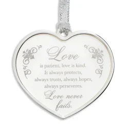 Love is Patient Heart Ornament - Gift Boxed< Best