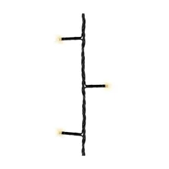 48 LED Battery Operated Warm White Twinkle Lights Black Wire | The Christmas Loft<Lumineo Clearance