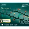 500 LED Classic Multi Color Compact Twinkle Lights, Green Wire, 36 ft<Lumineo Discount