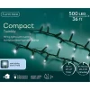 500 LED Cool White Christmas Compact Lights Set, Green Wire 36 Feet<Lumineo Clearance