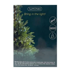 1000 LED Cool White Christmas Compact Lights Set, Green Wire 74 Feet<Lumineo New