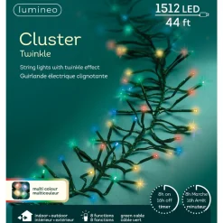 1512 LED Multi-Colored Cluster Lights Green Wire | The Christmas Loft<Lumineo Discount