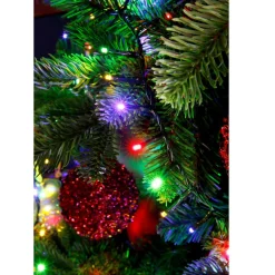 1000 LED Multi-Colored Christmas Compact Lights Set, Green Wire 74 Feet<Lumineo Outlet