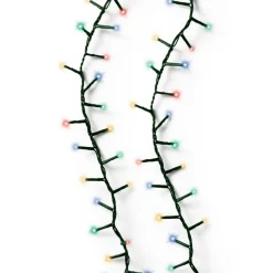 1000 LED Multi-Colored Christmas Compact Lights Set, Green Wire 74 Feet<Lumineo Outlet