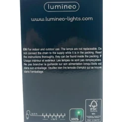 500 LED Multi-Colored Christmas Compact Lights Set, Green Wire 36 Feet -<Lumineo Sale