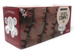 750 LED Red Compact Lights on Green Wire   | The Christmas Loft<Lumineo Online
