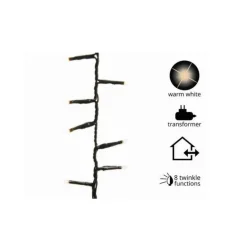 500 LED Warm White Compact Lights Green Wire | The Christmas Loft<Lumineo Sale