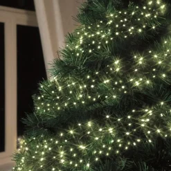 1128 LED Warm White Cluster Lights Green Wire   | The Christmas Loft<Lumineo Outlet