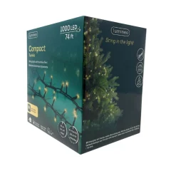 1000 LED Warm White Compact Lights Green Wire | The Christmas Loft<Lumineo Discount