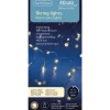 40 LED Warm White Lights Silver Micro Wire - The Christmas Loft<Lumineo Online