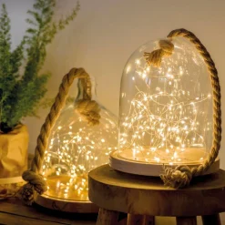 40 LED Warm White Lights Silver Micro Wire - The Christmas Loft<Lumineo Online