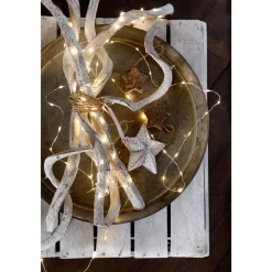 40 LED Warm White Lights Silver Micro Wire - The Christmas Loft<Lumineo Online